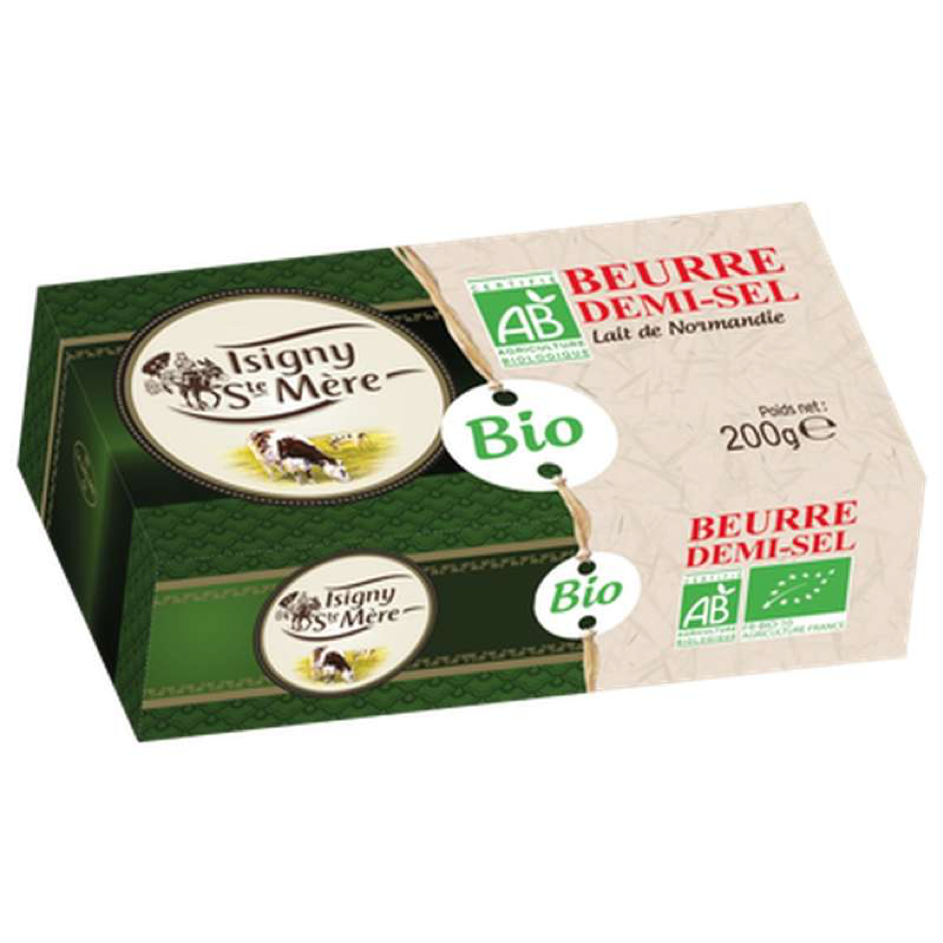 Beurre BIO Demi-sel cremier Plaquette IY - 200g x 10