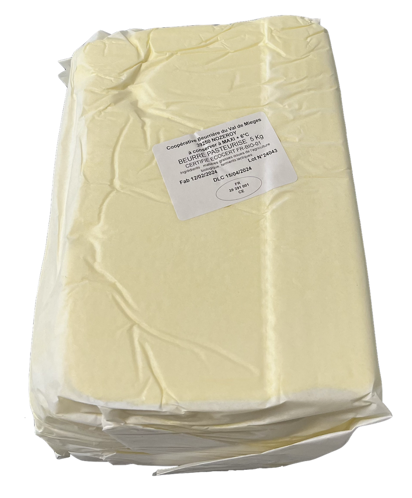 Beurre de Baratte BIO Motte VA - 5Kg x 2