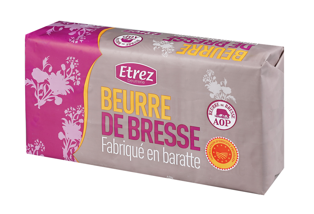 Beurre de Bresse AOP de baratte Extra fin gastronomique Motte EZ - 5Kg x 2