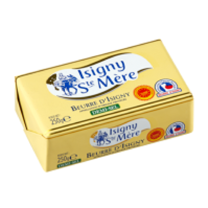 Beurre d'Isigny AOP Demi-sel Plaquette IY - 250g x 20