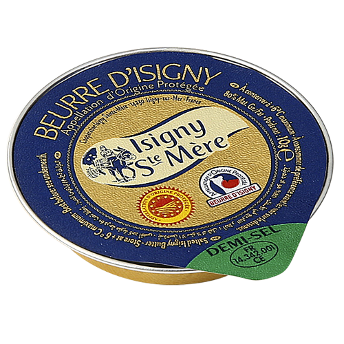 Beurre d'Isigny AOP Demi-Sel Recharge IY - 10g x 60