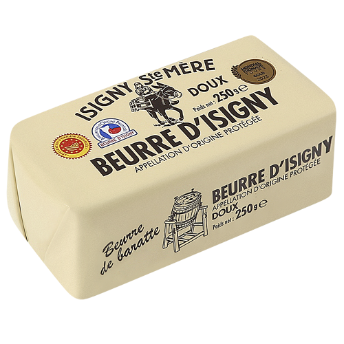 Beurre d'Isigny AOP Doux Moule Cremier IY - 250g x 10