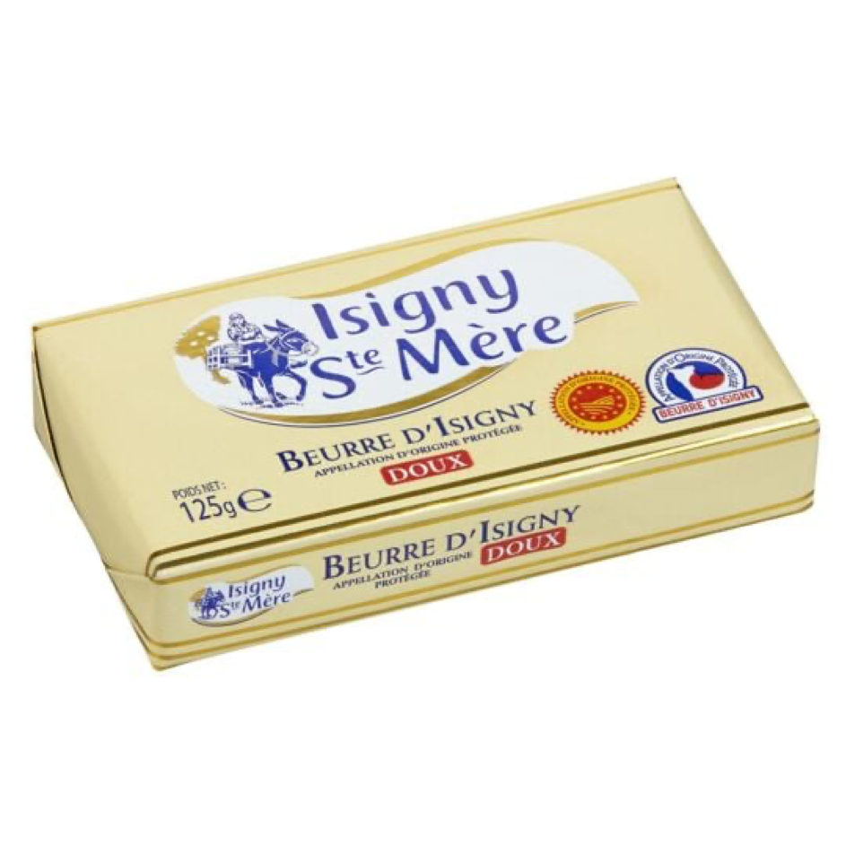 Beurre d'Isigny AOP Doux Plaquette IY - 125g x 20