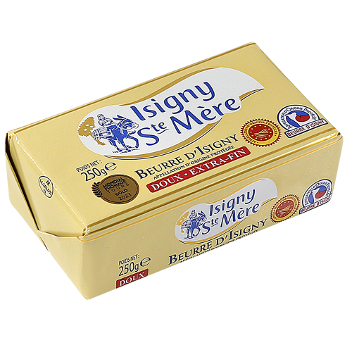 Beurre d'Isigny AOP Doux Plaquette IY - 250g x 20