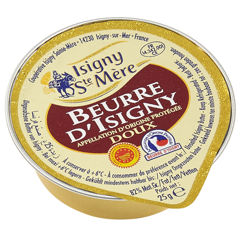 Beurre d'Isigny AOP Doux Recharge IY - 25g x 48