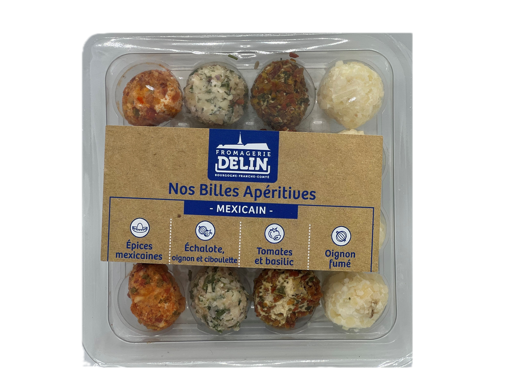 Billes aperitives Panache Mexicain, echalotte, tomate basilic, oignons DN - 90g x 12