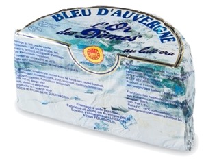 Bleu d'Auvergne AOP Lait Cru L'Or des Domes 1/2 pain LS - 1,3Kg x 4