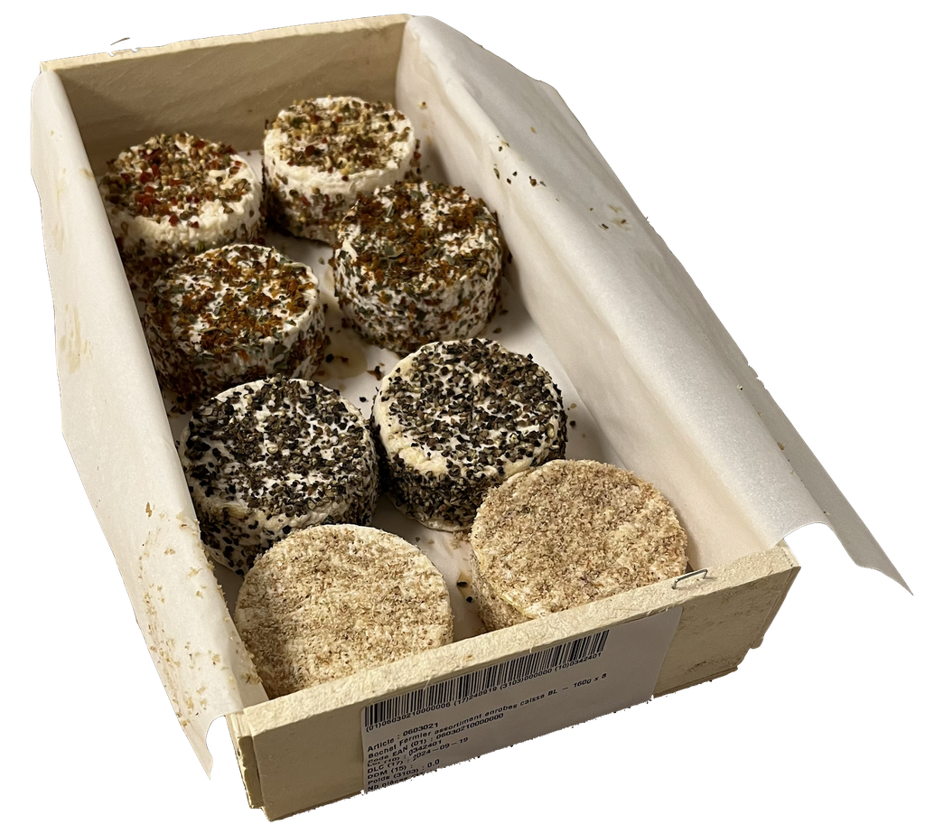 Bochet Fermier assortiment enrobes caisse BL - 160g x 8