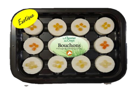 Bouchons Chevre Orange Papaye Citron CT - (12g x 12) x 4