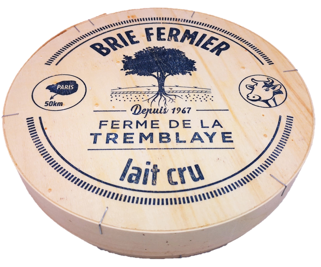 Brie au lait cru Fermier boite bois TY - 1Kg x 2