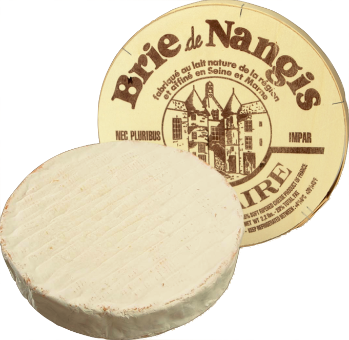 Brie de Nangis Lait cru boite bois RO - 1Kg x 2