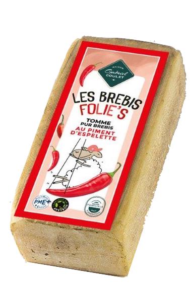 Brique Pur Brebis "Brebis Folie's" Piment d'Espelette CR - 2,2Kg x 2