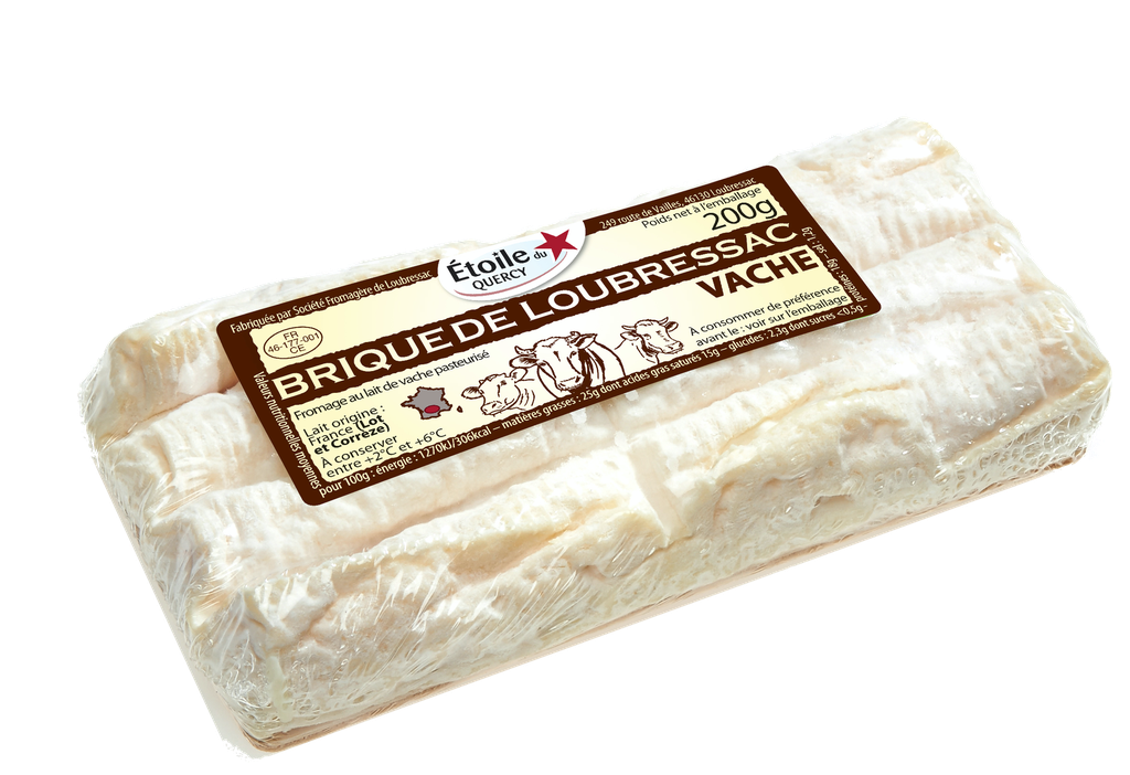 Brique vache Loubressac filmee TS - 200g x 8