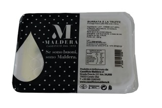 Burrata lait de Vache a la Truffe AI - (125g x 2) x 8